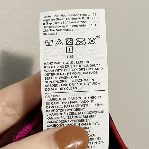 Athleta NEW Square Neck Bra Cup Tankini Swim Top Tropical Floral Print 32D/DD - Picture 12 of 13